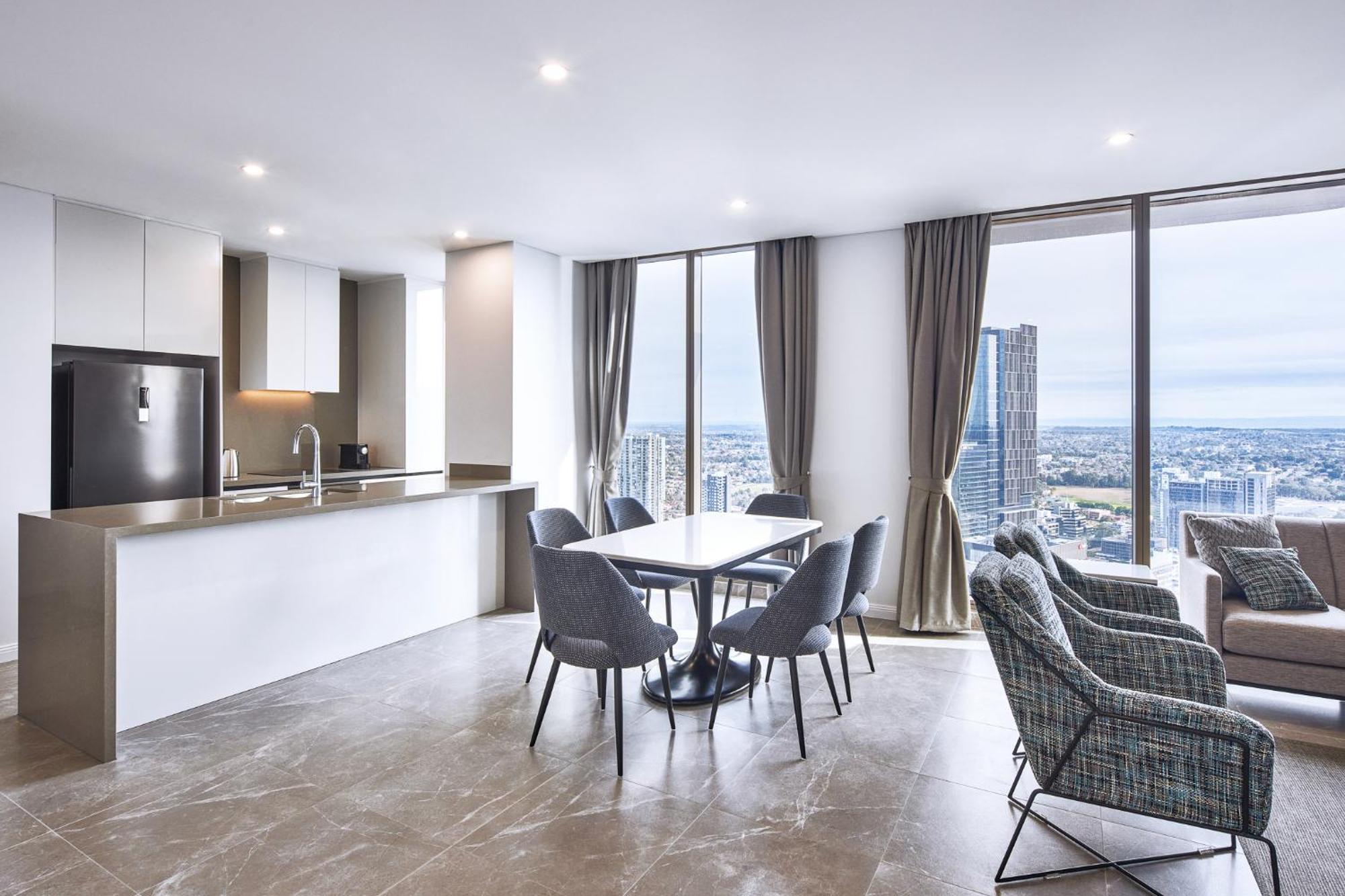 Meriton Suites George Street, Parramatta Sydney Bagian luar foto